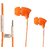 Spiky head trend series - Universal supported 3.5mm Head phone with MIC EZ039-Orange