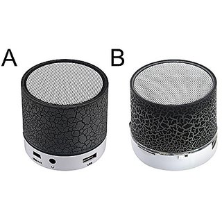 Buy Unique Crack Disco Light Series Mini Bluetooth Speaker With Usb Port Memory Ez063 Black Online Get 73 Off