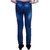 Guchu Girls Ripped  torn design Jeans, Blue