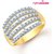 Meenaz Gold Plated Cubic Zirconia (Cz) Silver,Gold Rings For-Women