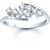 MEENAZ APPEALING GOLD AND RHODIUM PLATED CZ  RING FR115