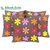 felt star patch cushion brown(5 pcs set)