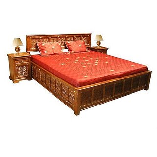 Buy Teak Wood Bed Online @ ₹35000 from ShopClues