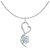 Shiyara Jewells 92.5 Sterling Silver Solitaire Heart Pendant made with Swarowski Zirconia as Valentine Gift PS07003C