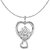 Shiyara Jewells 92.5 Sterling Silver Solitaire Heart Pendant with Swarowski Zirconia as Valentine Gift PS07005C