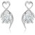 Shiyara Jewells 92.5 Sterling Silver Solitaire Valentine Heart Stud Earrings made with Swarowski Zirconia ER07003