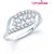 MEENAZ REMARKABLE RHODIUM PLATED CZ RING FR134
