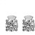 Shiyara Jewells 92.5 Sterling Silver Solitaire Bold Handsome Stud Earrings made with Swarowski Zirconia ER07007