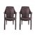 Sonata Premium Arm Chairs set of 2 (Brown) By HOMEGENIC...