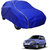 Auto Shelter Parachute Double Stitched Fusion (Royal Blue With Yellow Striped) Car Body Cover For Hyundai Santro Xing.