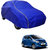 Auto Shelter Parachute Double Stitched Fusion (Royal Blue With Yellow Striped) Car Body Cover For Hyundai Eon