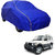 Auto Shelter Parachute Double Stitched Fusion (Royal Blue With Yellow Striped) Car Body Cover For Mahindra Scorpio NEW .
