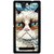 Fuson Designer Phone Back Case Cover Sony Xperia C3 ( The Oil Painted Cat )