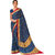 Roop Kashish Blue Georgette Printed Saree With Blouse
