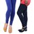 Stylobby Blue and Navy Blue Viscose pack of 2 Leggings