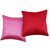 JBK Arts Exclusive Plain Satin Cushion Cover (12x12 inch, Pink  Red)