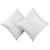 JBK Arts Premium Quality Plain Satin Cushion Cover (12x12 inch, White)