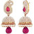 Styylo Fashion Exclusive Golden Pink White Earrings Set /S 320
