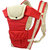 1 Pc Adjustable Hands-Free 4-in-1 Baby Carrier with Comfortable Head Support  Buckle Straps - Color Red