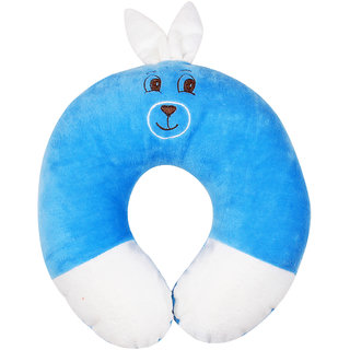 Ole Baby Cute Bunny Face Neck Support Pillow ChildrenS Neck Pillow Soft And Plush Pink 0-12 Months