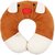 Ole Baby Dog Face Neck Support Pillow, Children'S Neck Pillow, Soft And Plush,Brown 0-12 Months