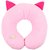 Ole Baby Sylvester Cat Face Neck Support Pillow, Children'S Neck Pillow, Soft And Plush,Pink 0-12 Months