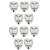 PTCMART Comic Face Mask Anonymous White Gift Set - Of 10 Pcs