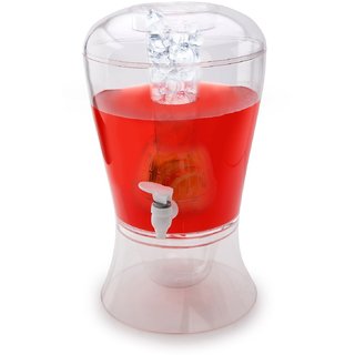 Godskitchen 2 Gallon Beverage/Drink Dispenser with Cooling Cylinder (2 Gallon Iced Flavor Fresh)