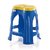 Varmora Designer Stool Set of 2 (Netted - Blue/Yellow) By HOMEGENIC