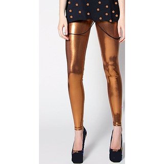 Copper colour leggings clearance