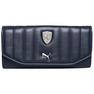 Buy Puma Blue Clutch Wallet For Women 