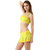 Attractive And Outstanding Multi Yellow Colored Significant Ruffled Tie Skirted Bikini Set