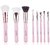 MinnieMe Professional Makeup Brush - Rose Gold Finish with Makeup Pouch by  (Set of 8)