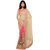 Triveni Pink Georgette Embroidered Saree With Blouse