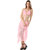 Stunning  3-Piece Baby Pink  Color Ruffled Neck  Sarong Set With Matching Boyleg Bottom