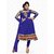 Aaina Blue Chiffon Embroidered Dress Material (SB-1153) (Unstitched)