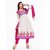 Aaina White Chiffon Embroidered Dress Material (SB-1159) (Unstitched)