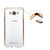 Golden Silicon Transparent Back Cover for Samsung Galaxy J7 Prime