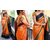 Style Amaze Orange Bhagalpuri Silk Embroidered Saree With Blouse