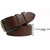 Sunshopping Brown Pin Hole Buckle Leatherite Belt For Men