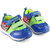 DeVEE Junior Fuluwa Boy's Blue Green Double Velcro Strap Closing Running Shoes