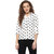 Smart and Glam Women's Polka Print Casual White Shirt