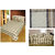 ACASA designed Jacquard Cotton Rich Woven Check Bed Sheet/Sofa Cover  FREE 4 Cushion Cover in same color
