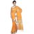 Banarasi Silk Works Yellow Cotton Embroidered Saree With Blouse
