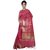 Banarasi Silk Works Pink Cotton Embroidered Saree With Blouse