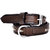 Crazy Zone Stylish Brown Leather Dog Spike Collar Belt (UK-DG05-Brown)