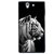 Fuson Designer Phone Back Case Cover Sony Xperia Z ( An Observant Tiger In Black )