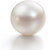 Be You 8.95 cts(9.84 ratti) White Color Plain Round Shape Natural South Sea Pearl (Moti)