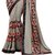Meia Grey and Black Georgette Graphic Print Saree With Blouse