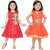 Aarika Girls Self Design Premium Net Birthday Special Frock Combo of 2